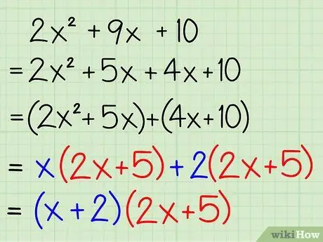 Facteur par regroupement Étape 8