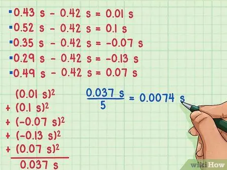 Calcular a Incerteza, Etapa 8