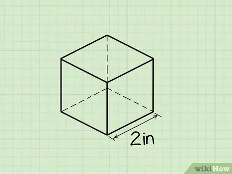 Calculer le volume d'un cube Étape 1