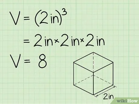 Mahesabu ya ujazo wa Cube Hatua ya 2