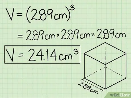 Kalkulahin ang Dami ng isang Cube Hakbang 7