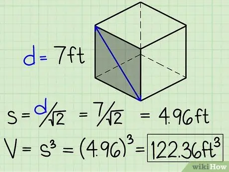 Mahesabu ya ujazo wa Cube Hatua ya 8