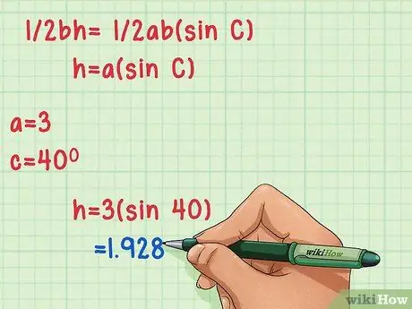 Find the Height of a Triangle Step 11