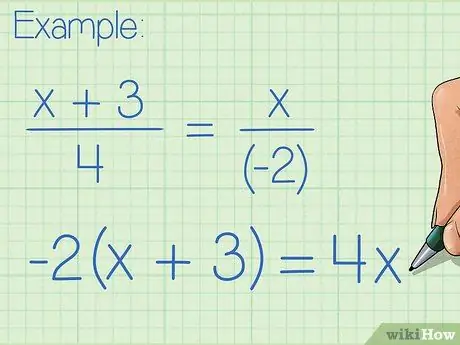 Rasional tənlikləri həll edin 3 -cü addım