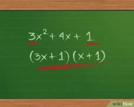 Factor Trinomials Vaihe 11