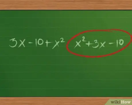 แฟคเตอร์ Trinomials ขั้นตอนที่ 2