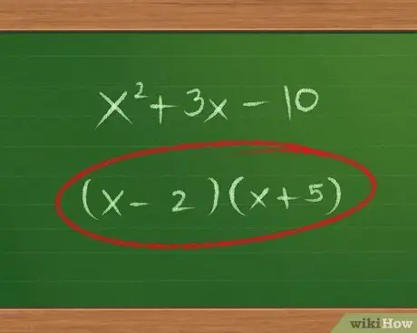 Factorul Trinomials Pasul 6