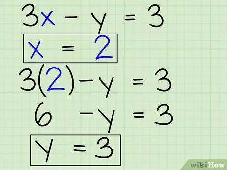 Rozwiązywanie układów równań algebraicznych zawierających dwie zmienne Krok 11