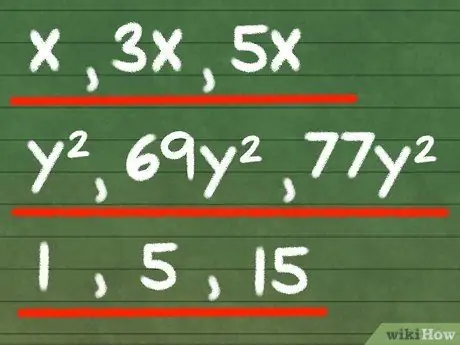 Simplifier les expressions algébriques Étape 1