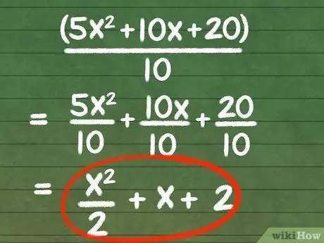 Simplificați expresiile algebrice Pasul 13