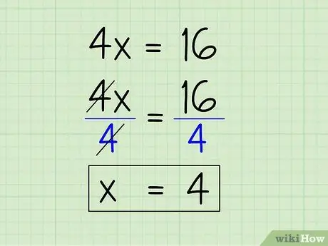 Resolver para X Paso 5