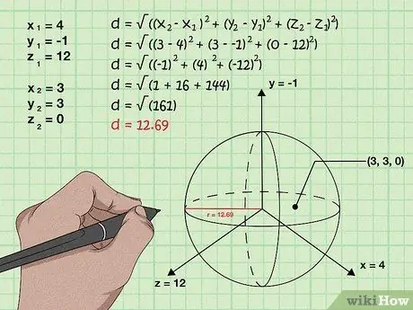 Find the Radius of a Sphere Step 9