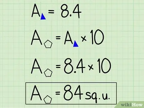 Пентагонның тұрақты ауданын табыңыз 11 -қадам