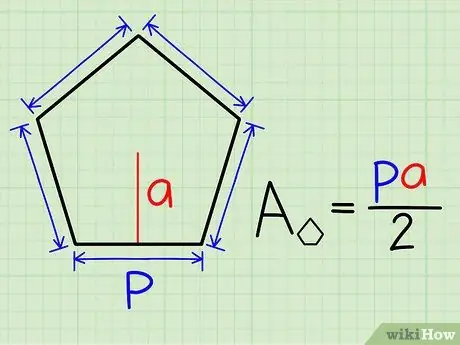 Poiščite območje običajnega Pentagona 12. korak