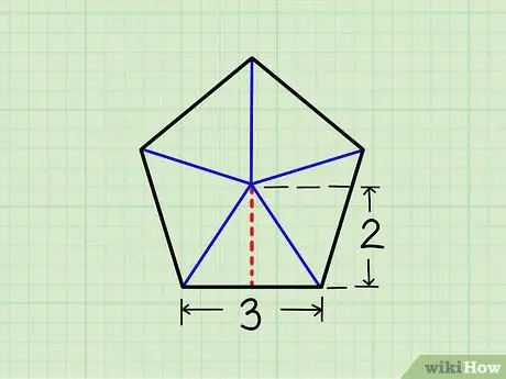 מצא את השטח של פנטגון רגיל שלב 2