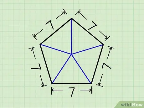 Trova l'area di un Pentagono regolare Passaggio 6