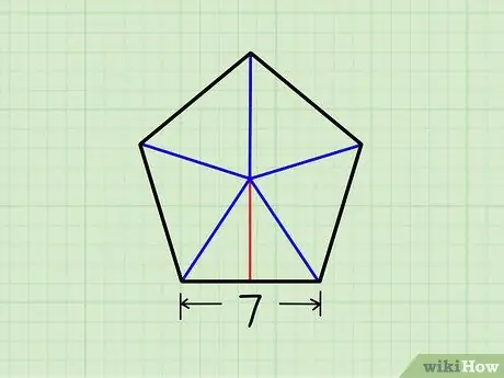 Find området for en almindelig Pentagon Trin 7