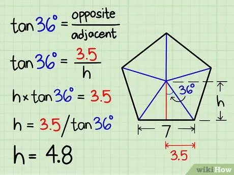 หาพื้นที่ของเพนตากอนปกติ ขั้นตอนที่ 9