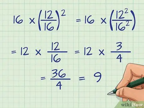 Frazioni quadrate Passaggio 12