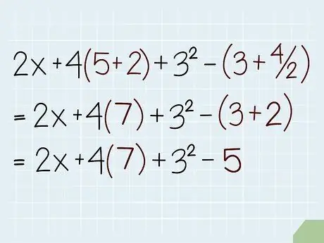 Matematik ifodalarni soddalashtiring 2 -qadam