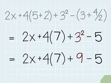 Forenkle matematiske udtryk Trin 3