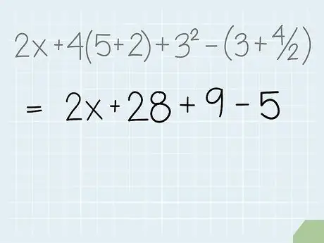 Pojednostavite matematičke izraze Korak 5