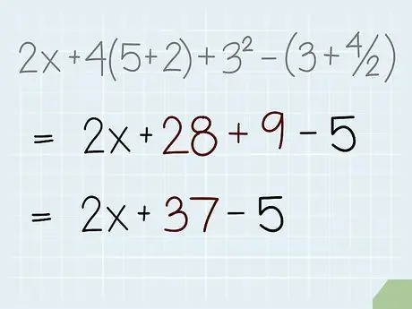 Pojednostavite matematičke izraze Korak 6