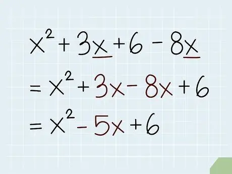 A matematikai kifejezések egyszerűsítése 9. lépés