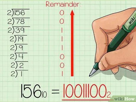 Konvertera från decimal till binärt steg 4