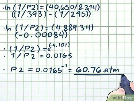 คำนวณความดันไอขั้นตอนที่4