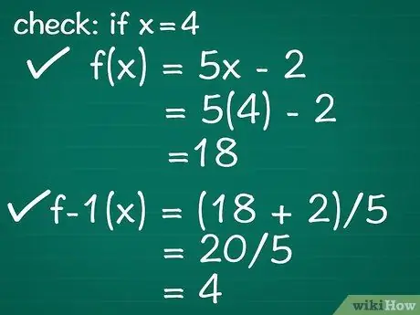 Funktsiyaning teskarisini algebraik tarzda toping 05 -qadam