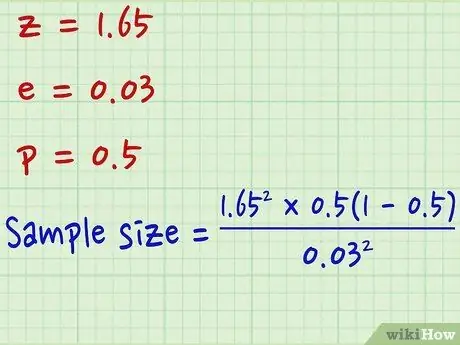 Calculer la taille de l'échantillon Étape 10