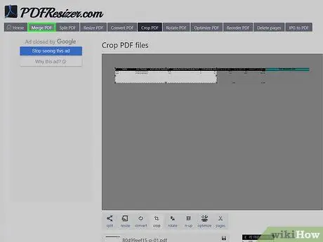 Ořízněte stránky v dokumentu PDF Krok 20