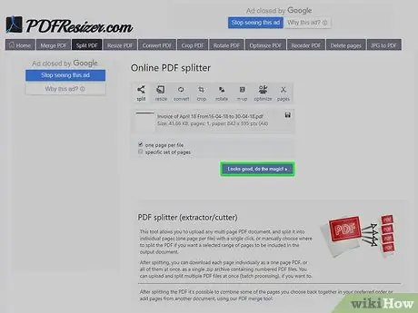 Retalleu les pàgines en un document PDF Pas 8