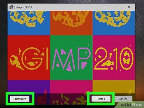 قم بتثبيت GIMP الخطوة 3