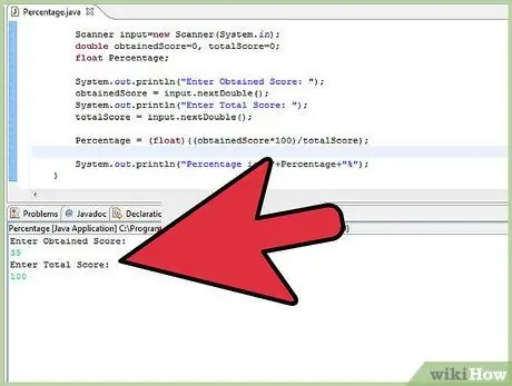 Изчислете процента в Java Стъпка 3
