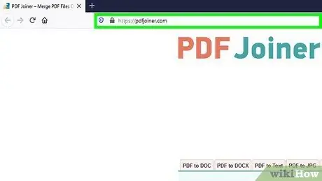 PDF файлуудыг нэгтгэх 1 -р алхам