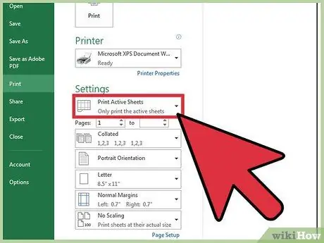 Stampa parte di un foglio di calcolo Excel Passaggio 11