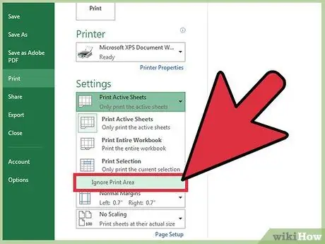 Stampa parte di un foglio di calcolo Excel Passaggio 17