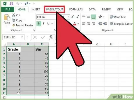 Shtypni një pjesë të një spreadsheet të Excel -it Hapi 8