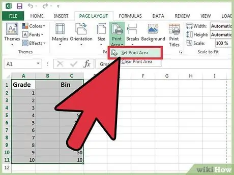 Stampa parte di un foglio di calcolo Excel Passaggio 9