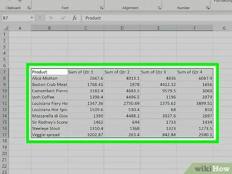 Voeg kopreël by in Excel Stap 13