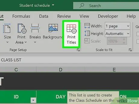 Add Header Row in Excel Step 6