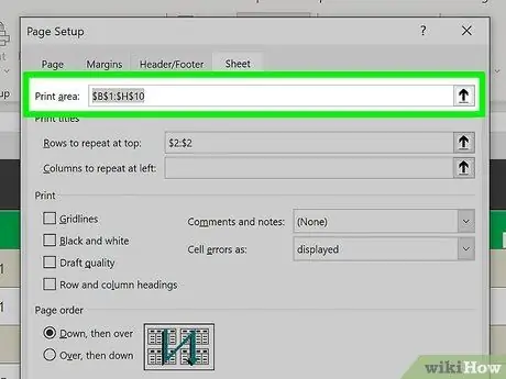 Ntxiv Header Row hauv Excel Kauj Ruam 7