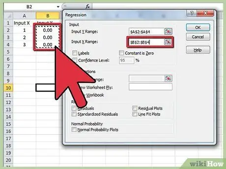 Regressieanalyse uitvoeren in Microsoft Excel Stap 7