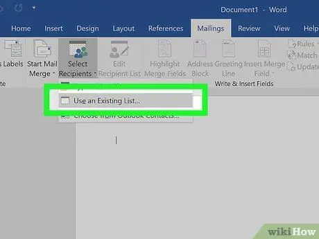 Combinar correspondencia en Microsoft Word Paso 11