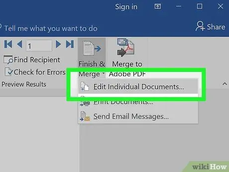 Mail Merge in Microsoft Word Step 20