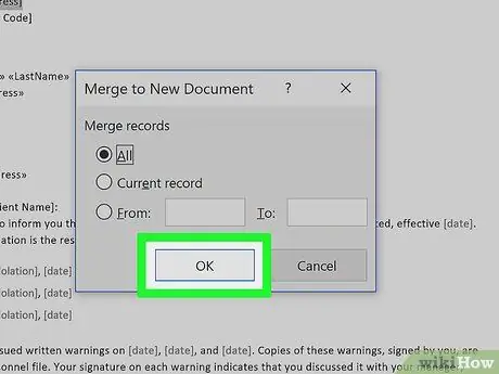Mail Merge in Microsoft Word Step 21