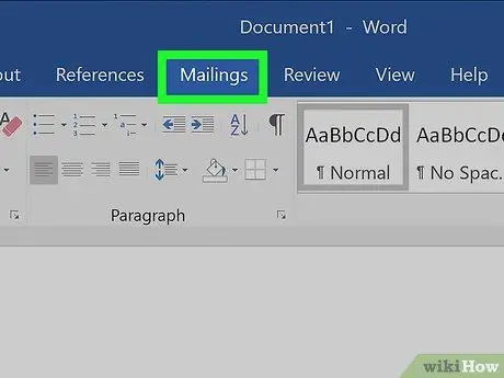 Microsoft Word -də poçt birləşməsi Addım 9