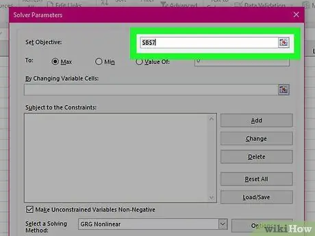 Use Solver in Microsoft Excel Step 12